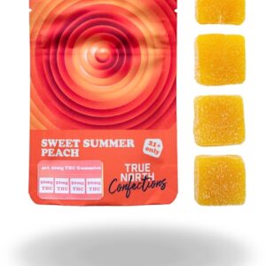 Sweet Summer Peach 4x50 THC Vegan Gummies