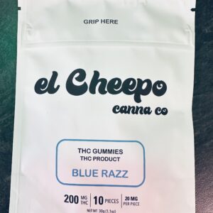 El Cheepo Blue Razz 200mg Gummies