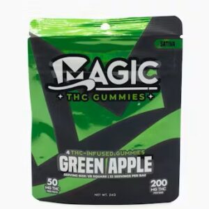 Magic Edibles - Green Apple Gummies 200MG