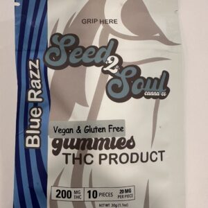 SEED 2 SOUL | BLUE RAZZ | HYBRID | GUMMIES | 200MG